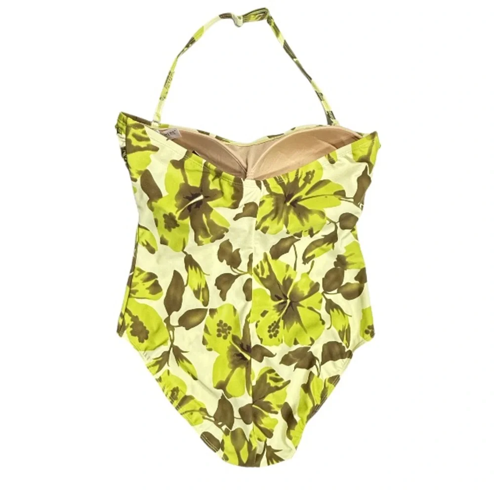 NWT NEWPORT NEWS | Tropical Floral Halter One Piece Swimsuit Swimwear Beach 14